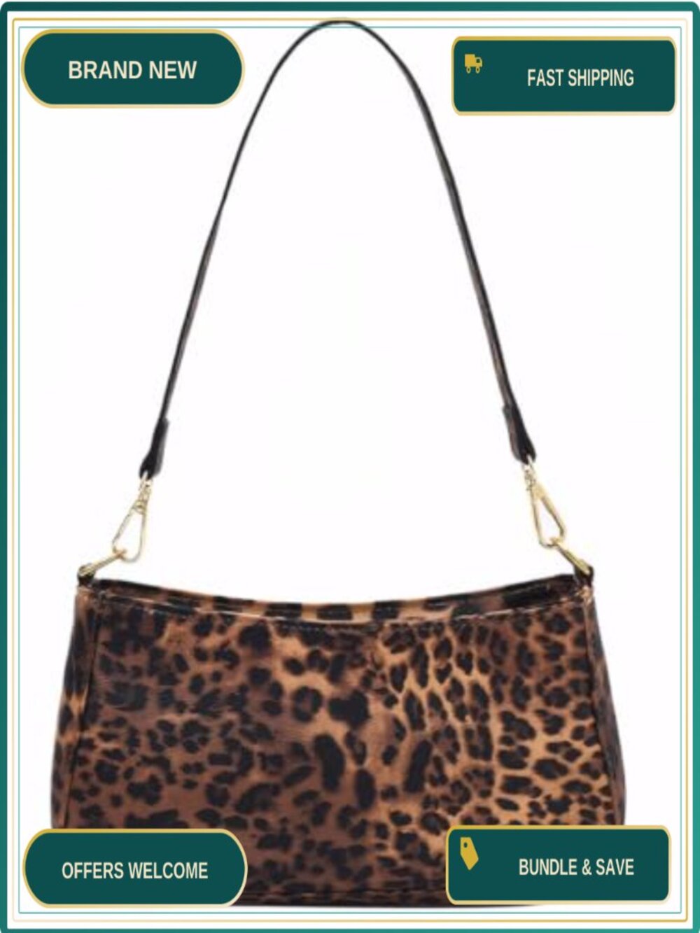Small Vegan Leather Shoulder Bag Clutch Tote Purse